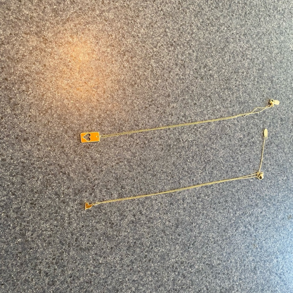 Gold Heart Pendant Necklace